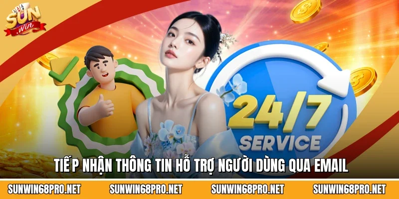 Tiếp nhận thông tin hỗ trợ người dùng qua email